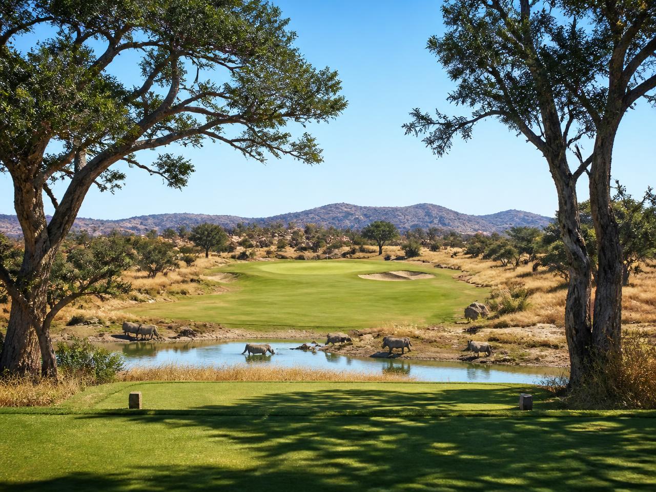 Koro Creek Bushveld Golf Estate — 映画のようなコース風景